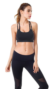 Queenie Ke Women's Light Support Cross Back Wirefree Pad Yoga Sports Bra