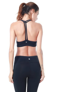 Queenie Ke Women's Light Support Cross Back Wirefree Pad Yoga Sports Bra